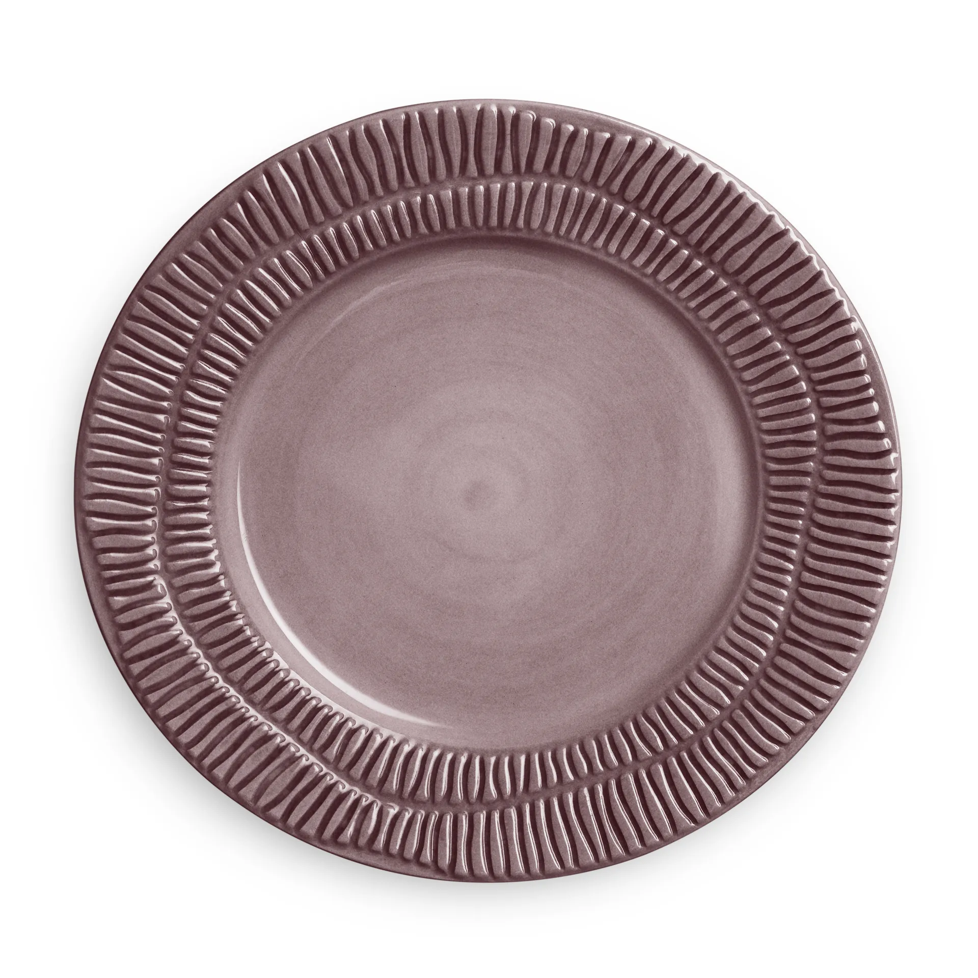 Stripes tallrik Ø21 cm, Plum Mateus