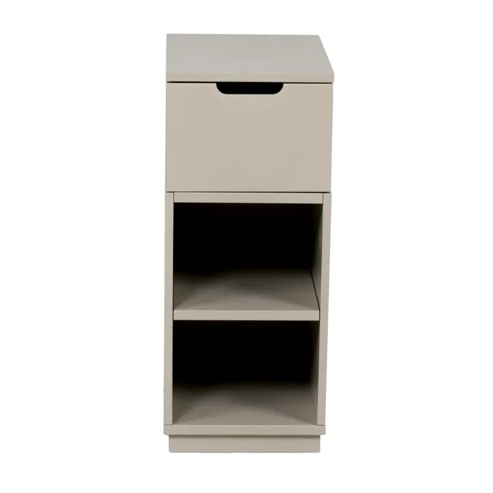 Aoko sängbord 72 cm 1 låda - Beige - Mavis