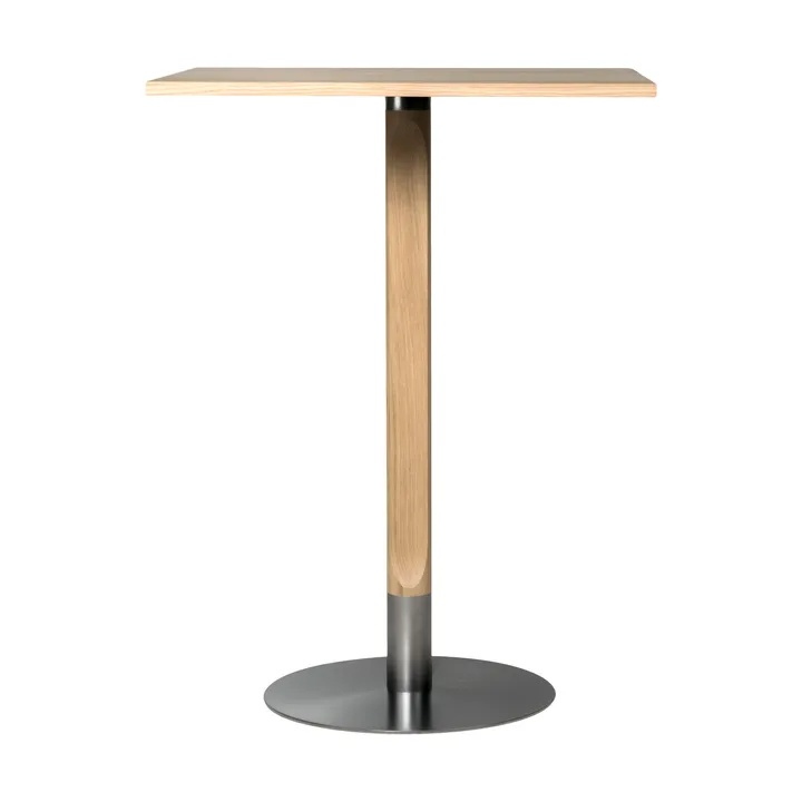 Rod barbord 70x70 cm - Vitpigmenterad mattlackad ek - Mavis