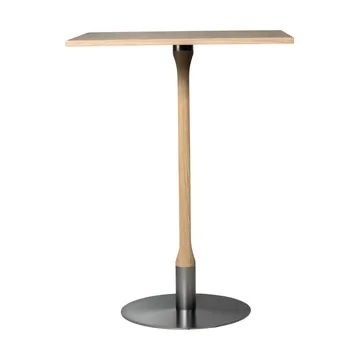 Rod barbord 70x70 cm - Vitpigmenterad mattlackad ek - Mavis