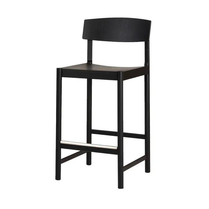 Rod barstol 65 cm - Svartlaserad ask - Mavis