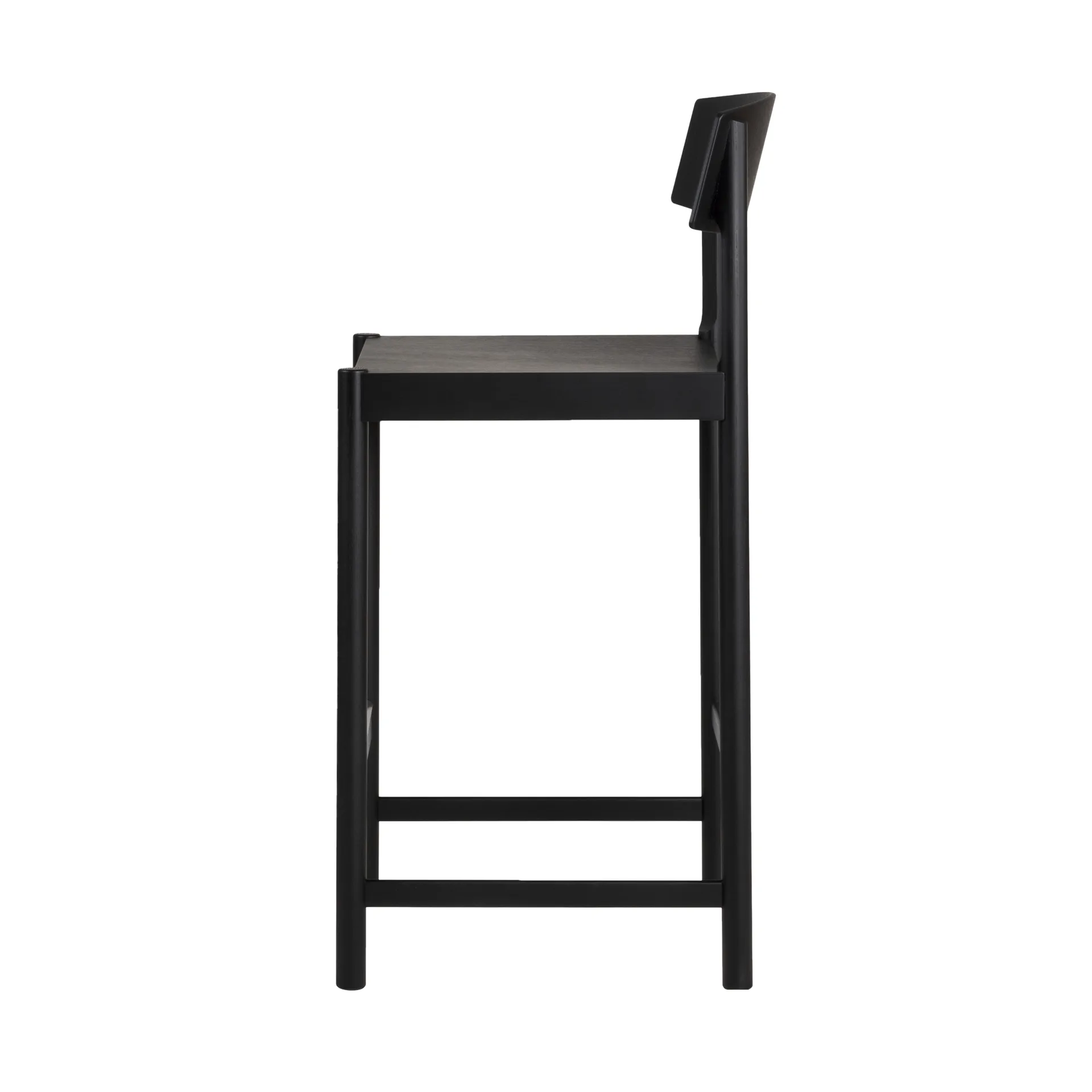 Rod barstol 65 cm, Svartlaserad ask Mavis