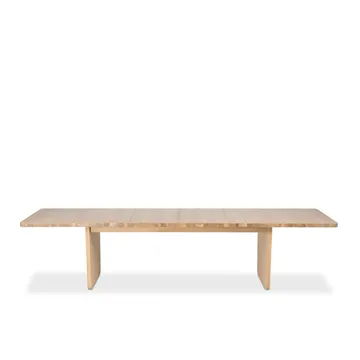 Vaud matbord - Vitpigmenterad ek, 2 st ilägg - Mavis