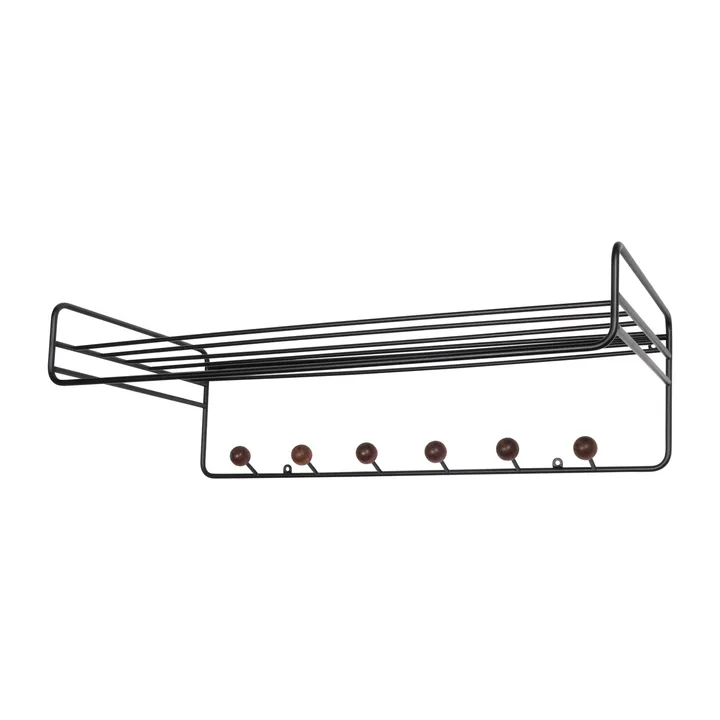 Bill Hat rack hatthylla - Svart-mörkbrun - Maze