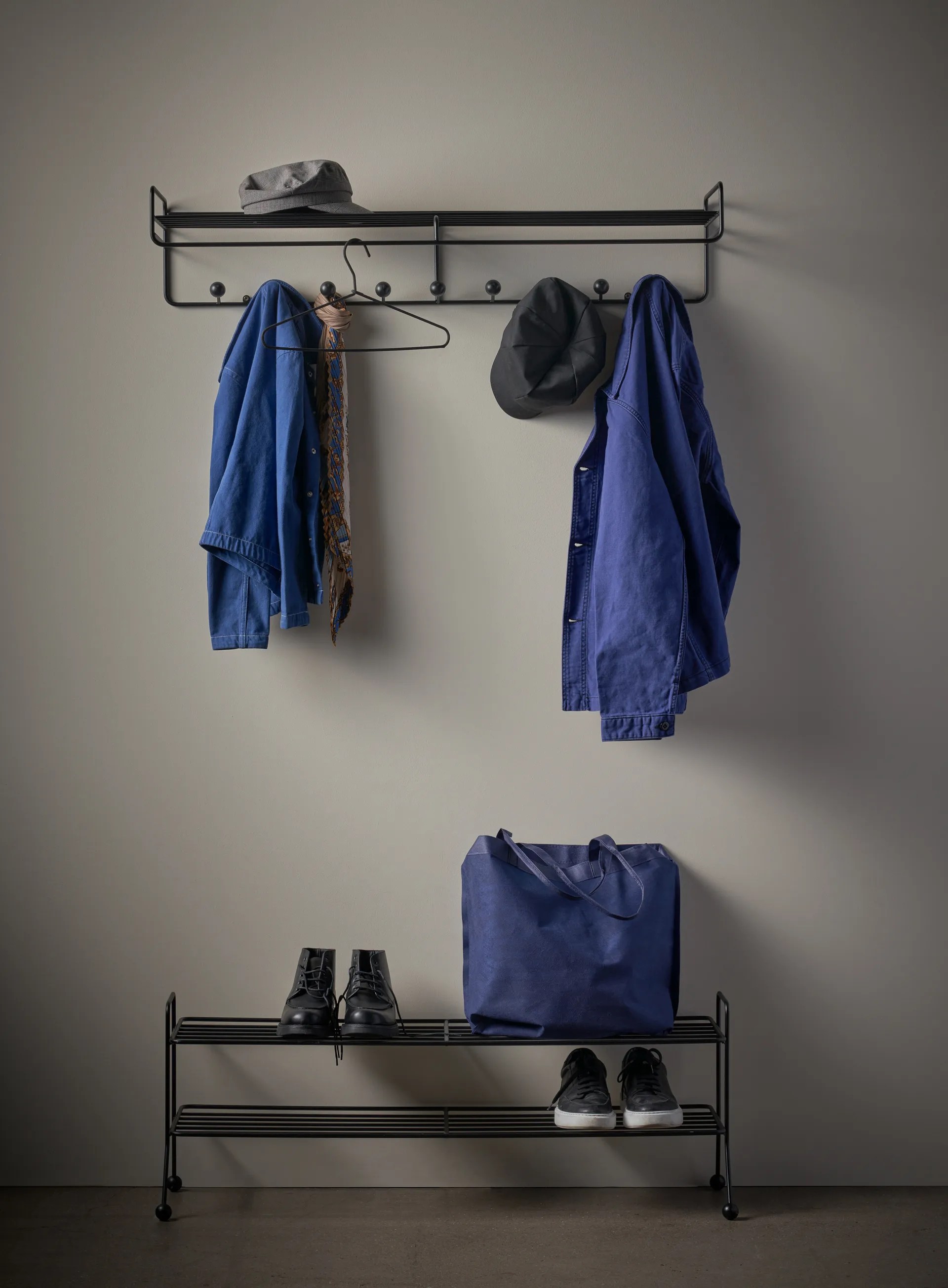 Bill Hat rack L hatthylla, Svart Maze