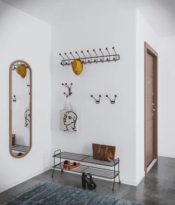 Bill Shoe Shelf L skohylla - svart - Maze