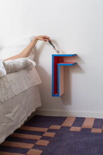 F-shelf Play DIY vägghylla - Pine, right - Maze