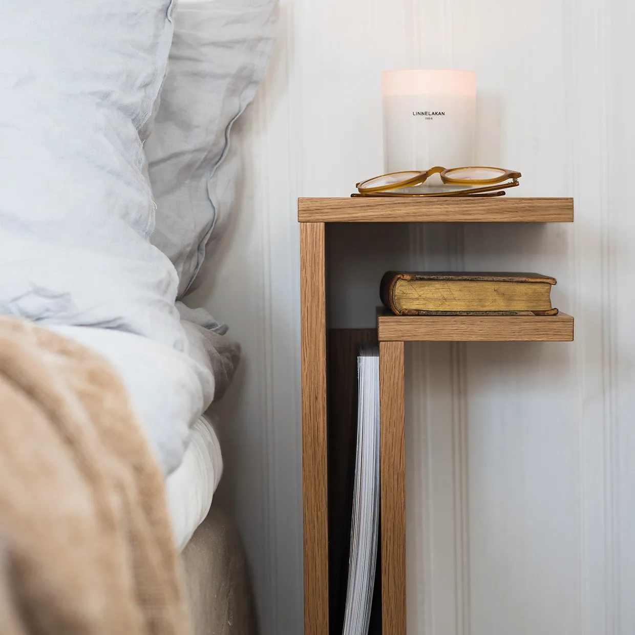 F-shelf vägghylla ek, Hylla åt höger Maze