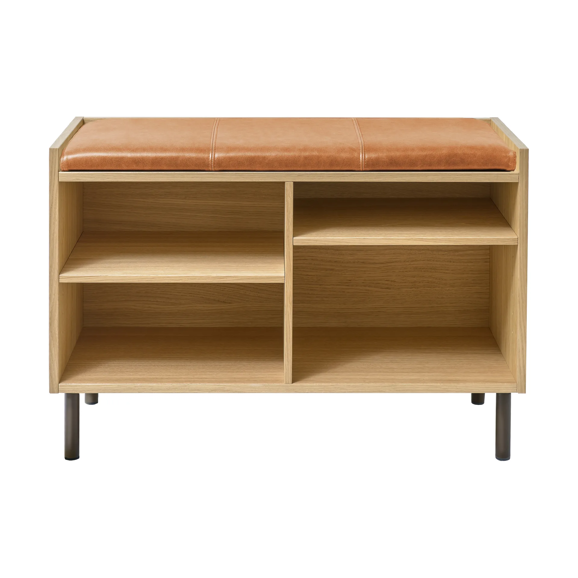 Gentle sittdyna till bänk, Elmo läder vintage cognac, 74,5x2,5x28,5 cm Maze