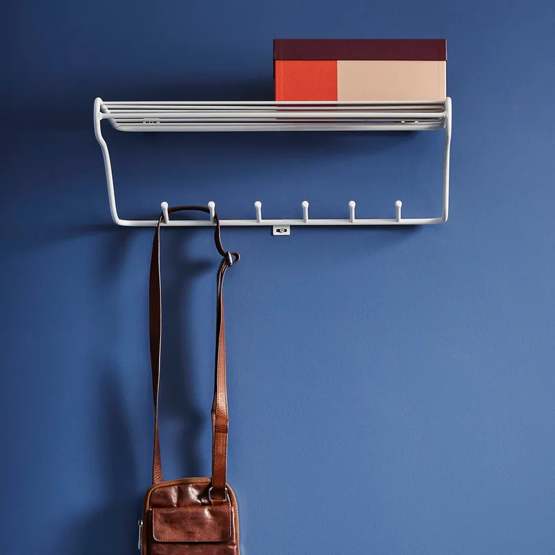 Hat Rack hatthylla, vit Maze