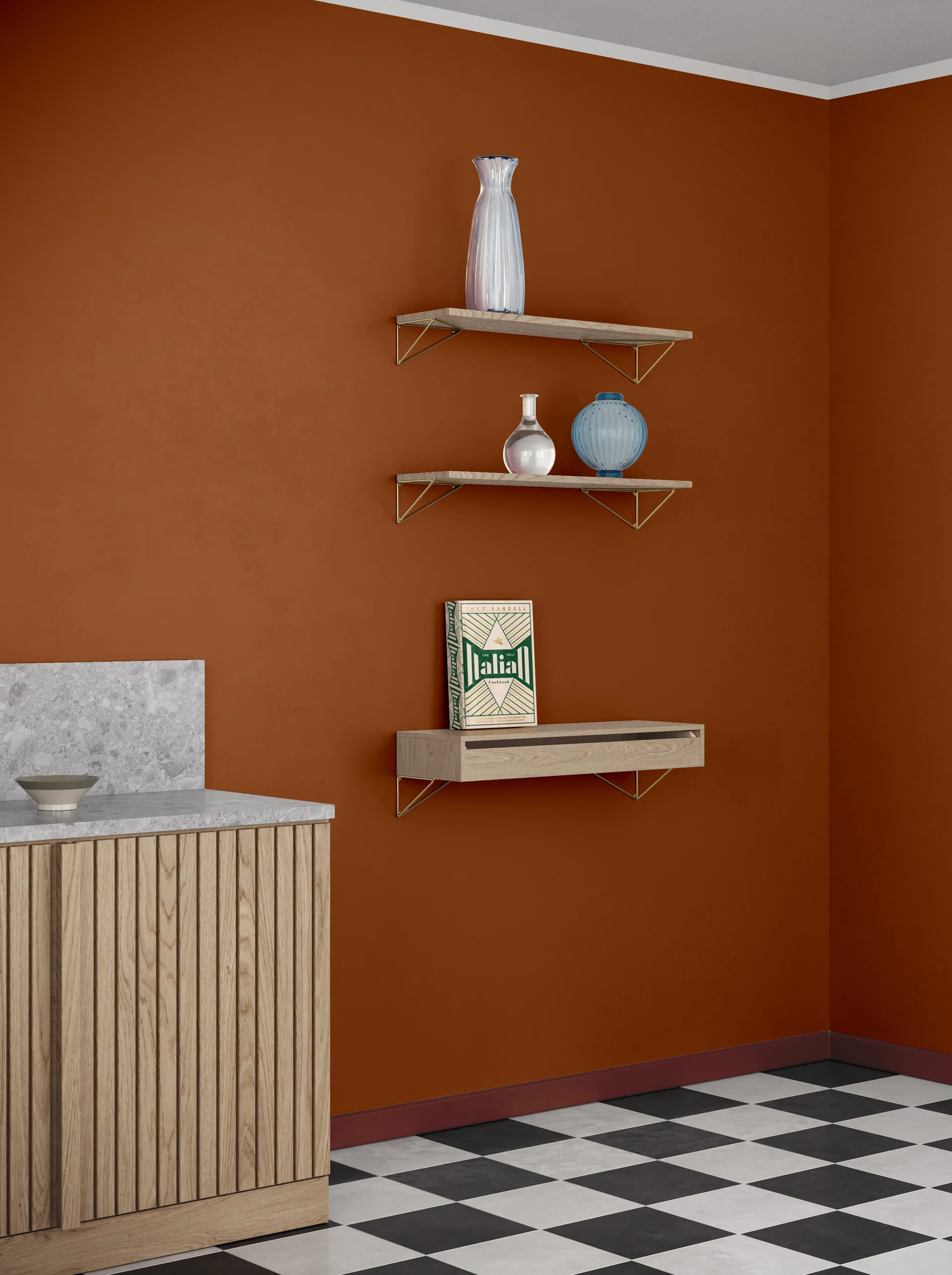 Pythagoras Shelf hyllplan, ek Maze
