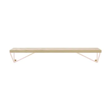 Pythagoras XS hylla - Ask-pale pink, 41x13,8x12 cm - Maze