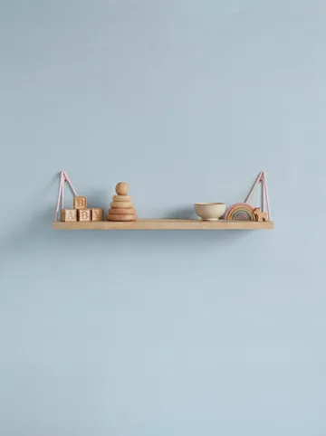 Pythagoras XS hylla - Ask-pale pink, 41x13,8x12 cm - Maze