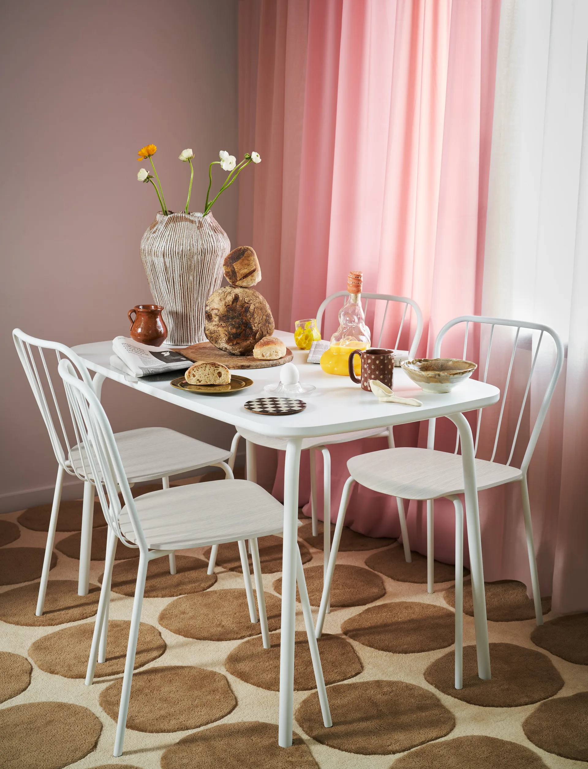 Same Table bord, Vit Maze