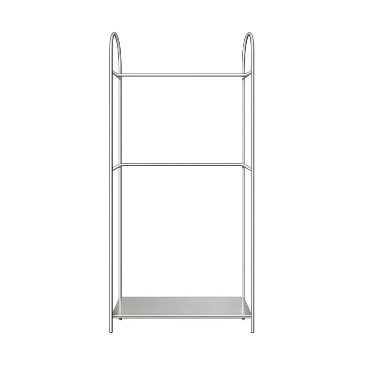 Arch klädställning - Silverfärgad, 39x92x186 cm - Mette Ditmer
