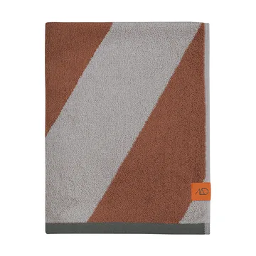 Diagonal gästhandduk 40x55 cm 2-pack - Brick - Mette Ditmer
