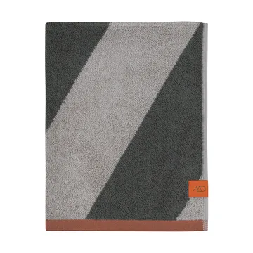 Diagonal gästhandduk 40x55 cm 2-pack - Dark olive - Mette Ditmer