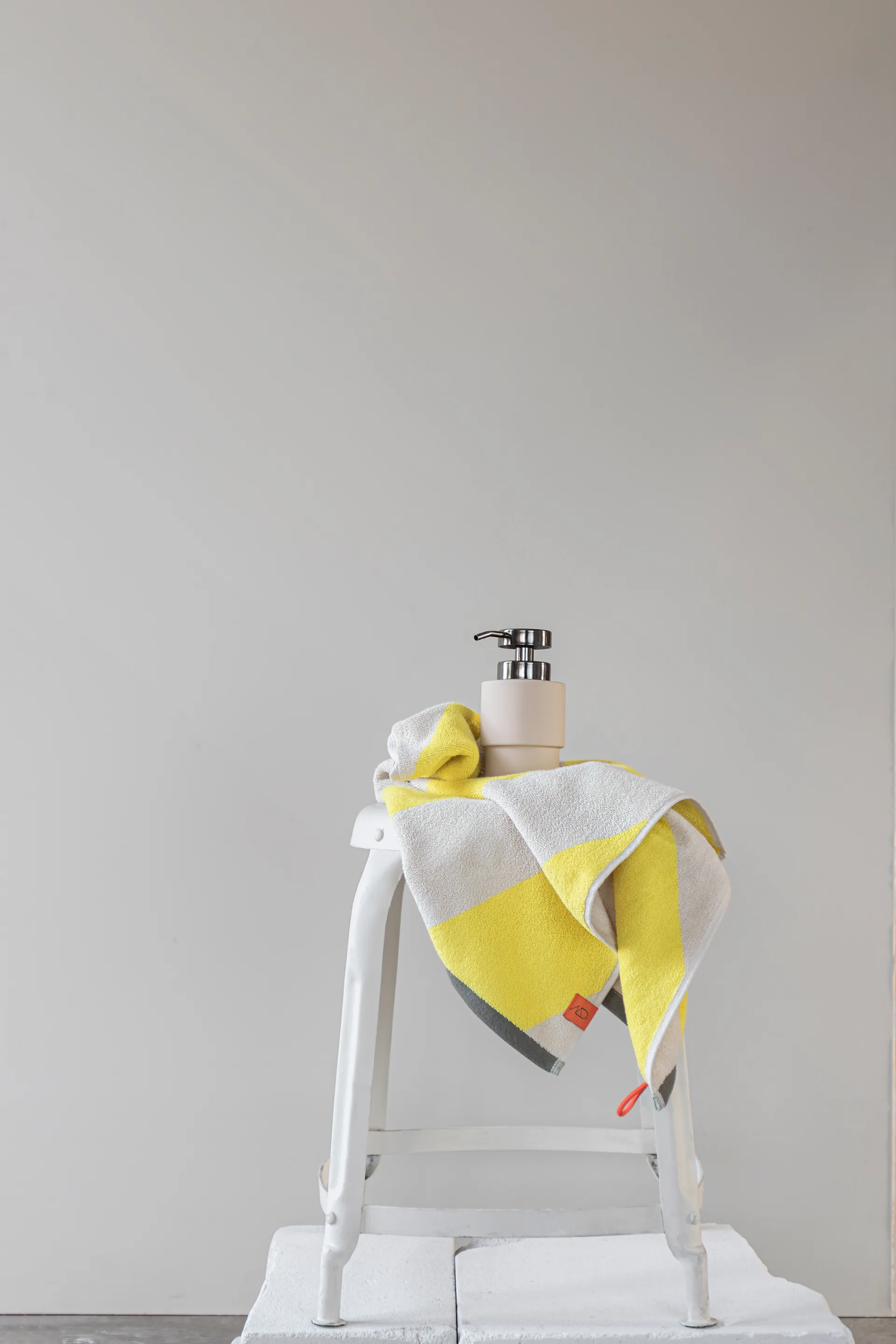 Diagonal gästhandduk 40x55 cm 2-pack, Yellow Mette Ditmer