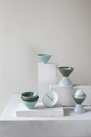 Elements skål medium Ø15,5 cm 3 delar - Green - Mette Ditmer
