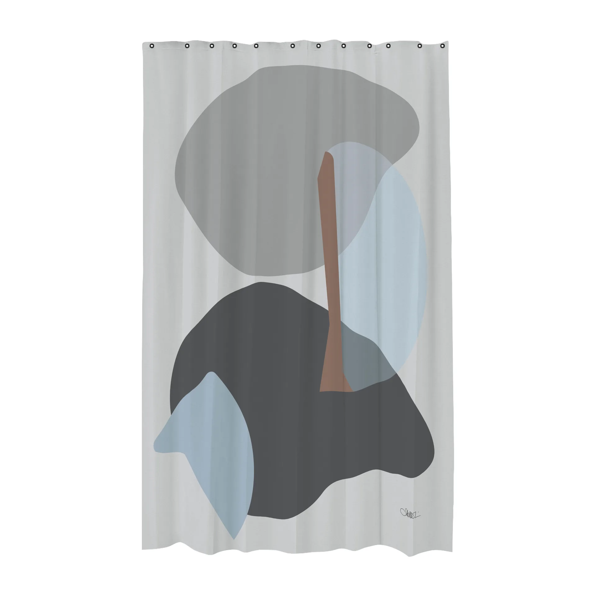Gallery duschdraperi 150x200 cm, Light grey Mette Ditmer