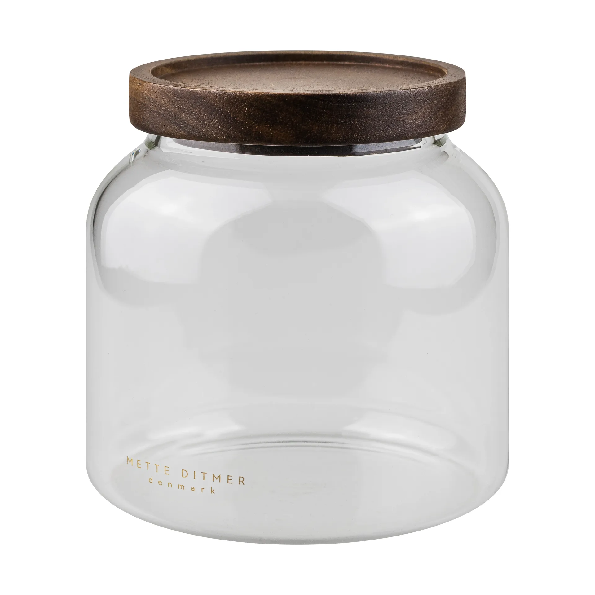 Luna burk med lock small 13 cm, Transparent Mette Ditmer