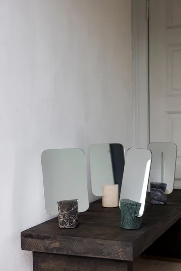 Marble bordsspegel - Black-grey, 30 cm - Mette Ditmer