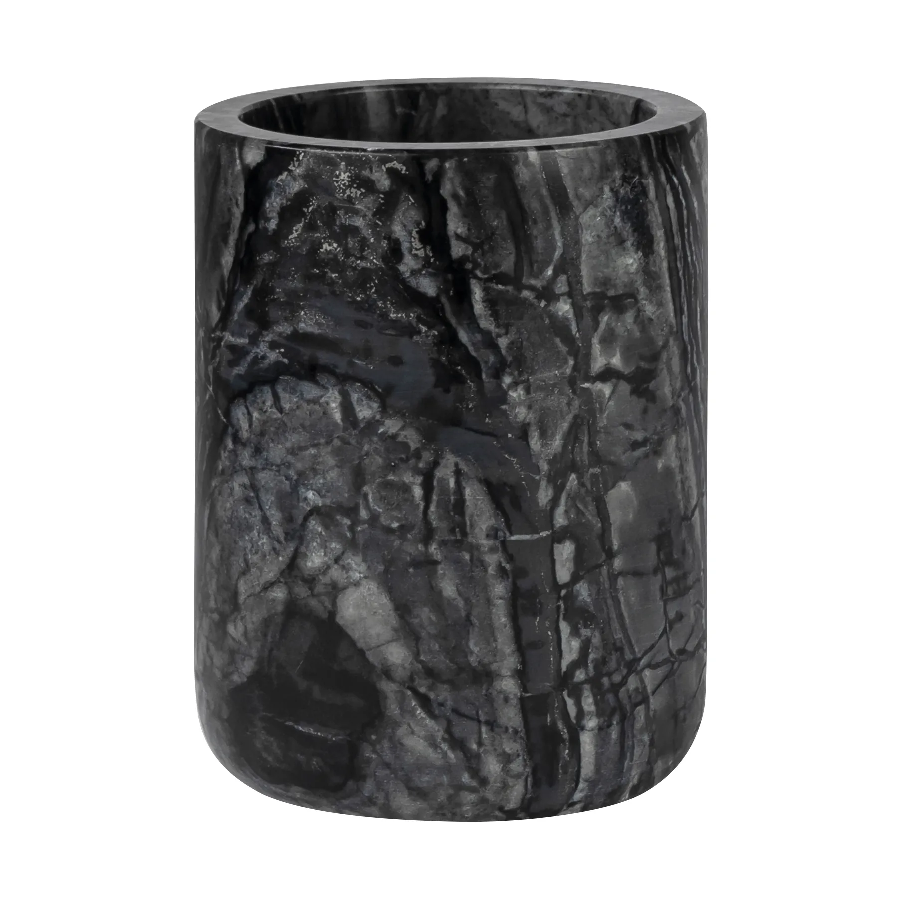 Marble tandborsthållare 10 cm, Svart-grå Mette Ditmer
