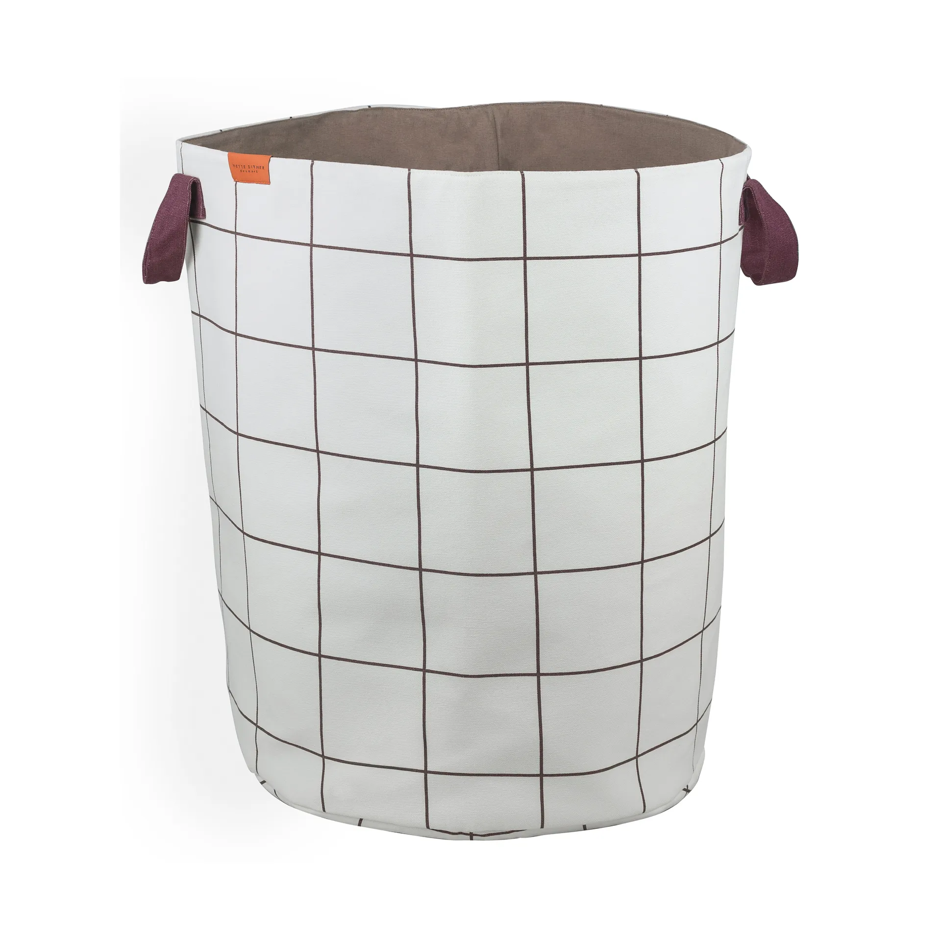 Mesh tvättkorg Ø40x50 cm, Brown-Off-white Mette Ditmer