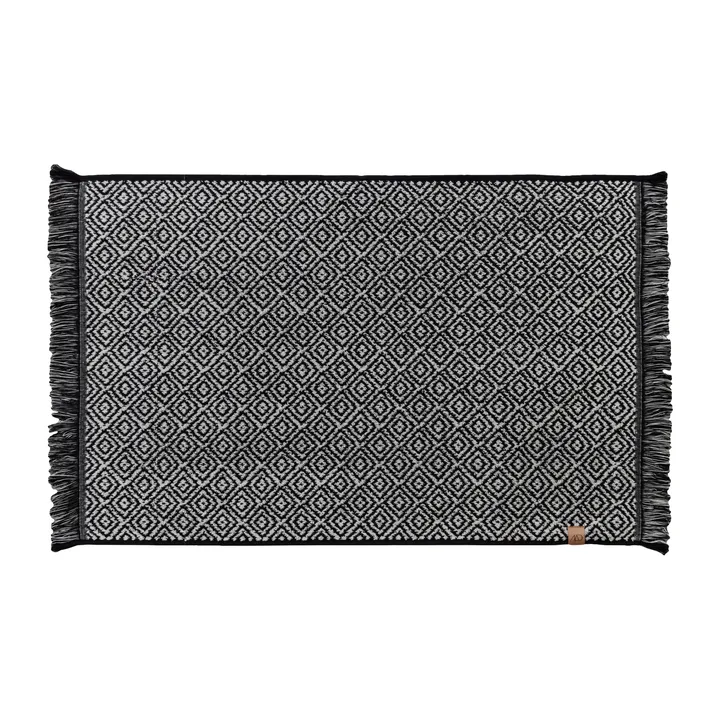 Morocco badrumsmatta 50x80 cm - Black-white - Mette Ditmer