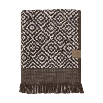 Morocco handduk 50x90 cm - Chocolate-off-white - Mette Ditmer