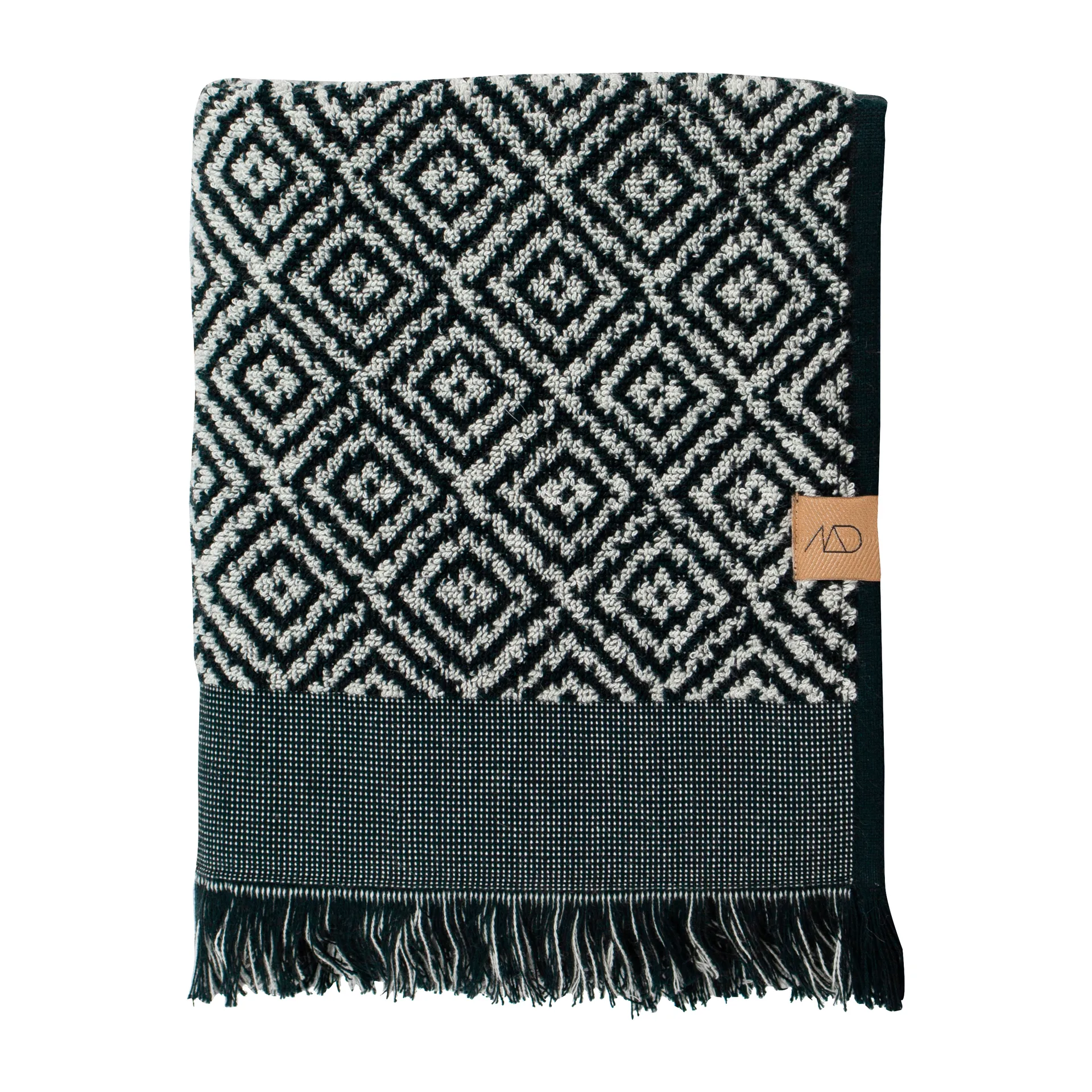 Morocco handduk 70x135 cm, Black-white Mette Ditmer