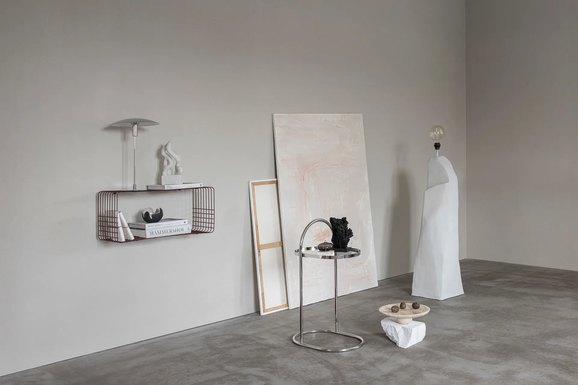 Moves sidobord, Chrome, 34,5x51x76,5 cm Mette Ditmer
