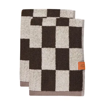 Retro handduk - Chocolate, 40x55 cm, 2-pack - Mette Ditmer