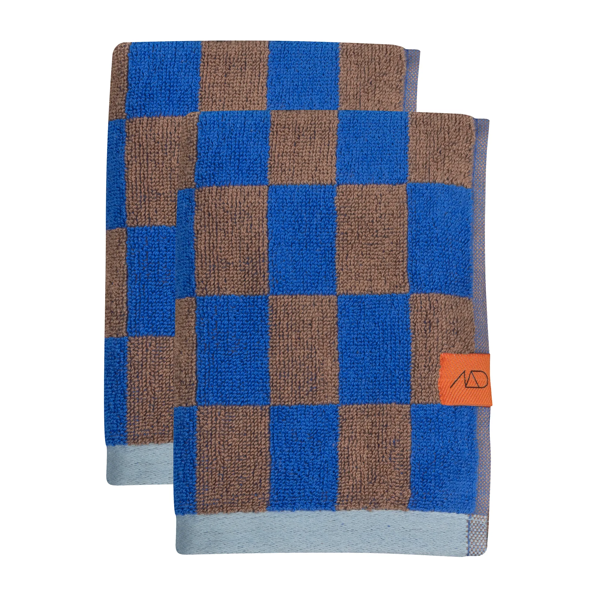 Retro handduk, Cobalt, 40x55 cm, 2-pack Mette Ditmer