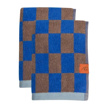Retro handduk - Cobalt, 40x55 cm, 2-pack - Mette Ditmer
