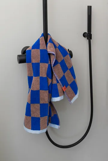 Retro handduk - Cobalt, 50x90 cm - Mette Ditmer