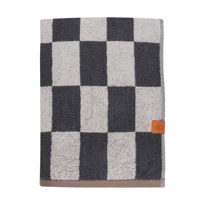 Retro handduk - Dark grey, 70x133 cm - Mette Ditmer