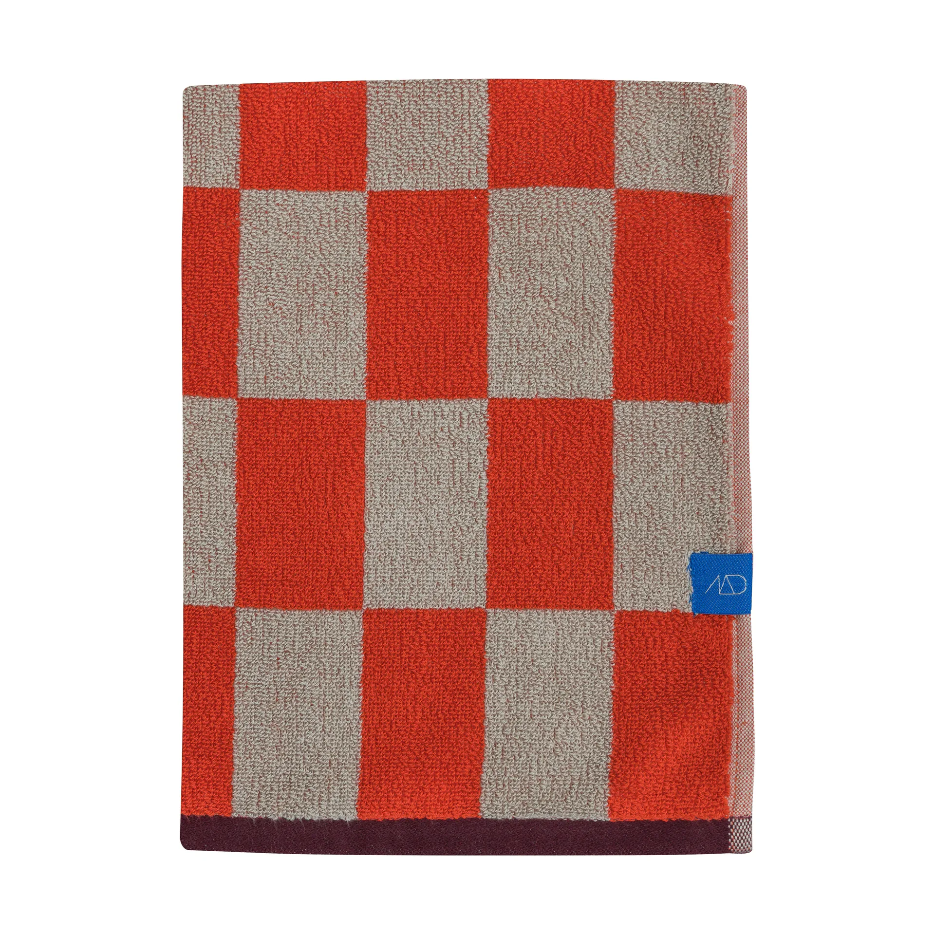 Retro handduk, Dark orange, 70x33 cm Mette Ditmer