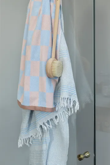 Retro handduk - Light blue, 50x90 cm - Mette Ditmer