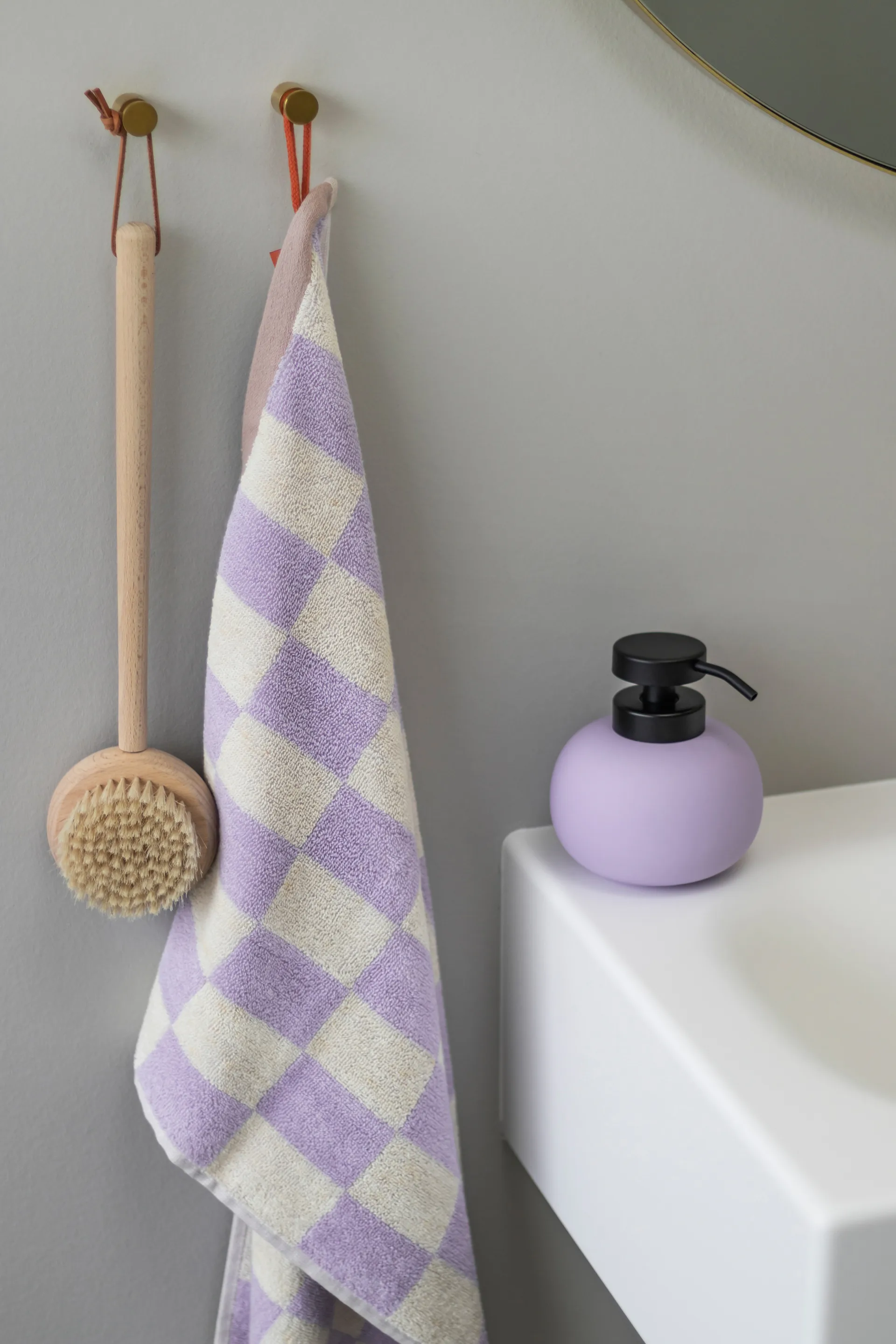 Retro handduk, Lilac, 50x90 cm Mette Ditmer