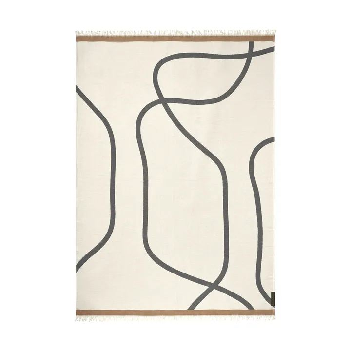 Shadow pläd - Off-white-grey, 130x175 cm - Mette Ditmer