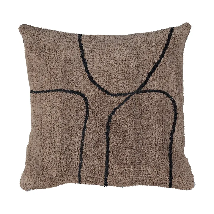 Shadow tuftat kuddfodral 50x50 cm - Brown - Mette Ditmer