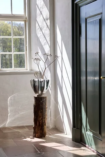 Shell vas - Large, 30 cm, Chrome - Mette Ditmer