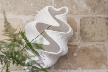 Shell vas - Small, 22 cm, white - Mette Ditmer