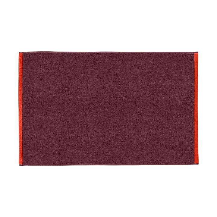 Soft badrumsmatta 50x80 cm - Red-Grey (röd-grå) - Mette Ditmer