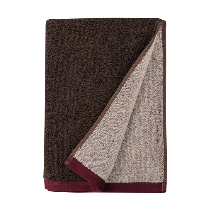 Soft handduk 50x90 cm - Brown-sand - Mette Ditmer