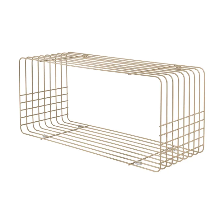 Wire hylla - Sand, 31x70x26 cm - Mette Ditmer
