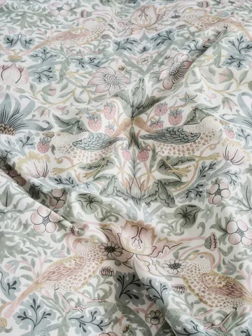 Morris & Co. Strawberry Thief Örngott - Grön, 50x60 cm - Mille Notti