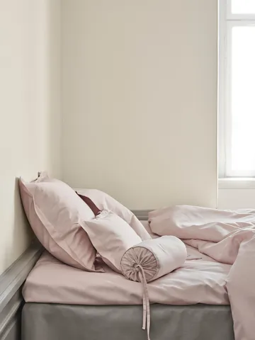 Satina Påslakan - Rosa, 150x210 cm - Mille Notti