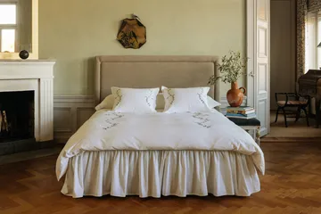 Vivace påslakan - Grön, 220x220 cm - Mille Notti